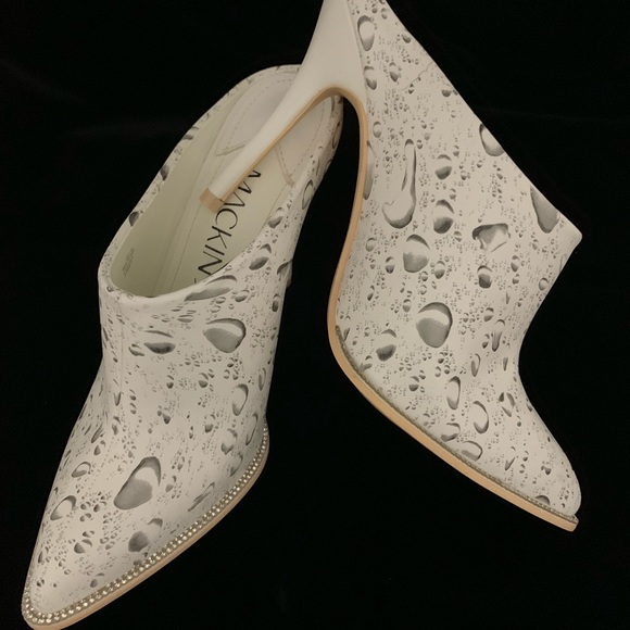 One of a kind HYDROGRAPHIC rain drop heeled clog - Picture 4 of 9